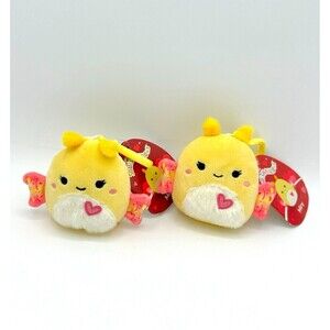 Squishmallows MIRY the MOTH 3.5” Clips set of‎ 2